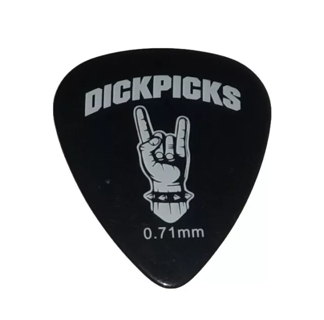 NEW 1 X Black Dickpicks 0.71mm Guitar Pick Plectrum