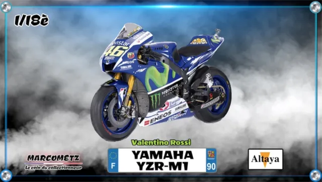 1/18è YAMAHA YZR-M1 (2015)  -Valentino Rossi- Moto miniature collection Altaya