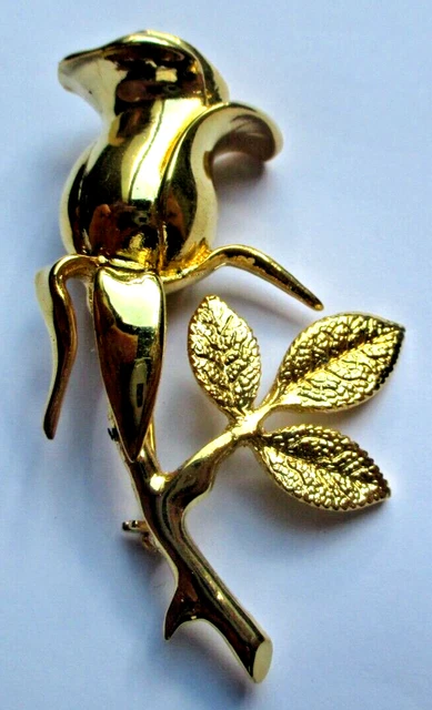 Broche Vintage Ancienne Plaquée Or Avec Monogramme 'A' - Modèle Unique Réf. 4163