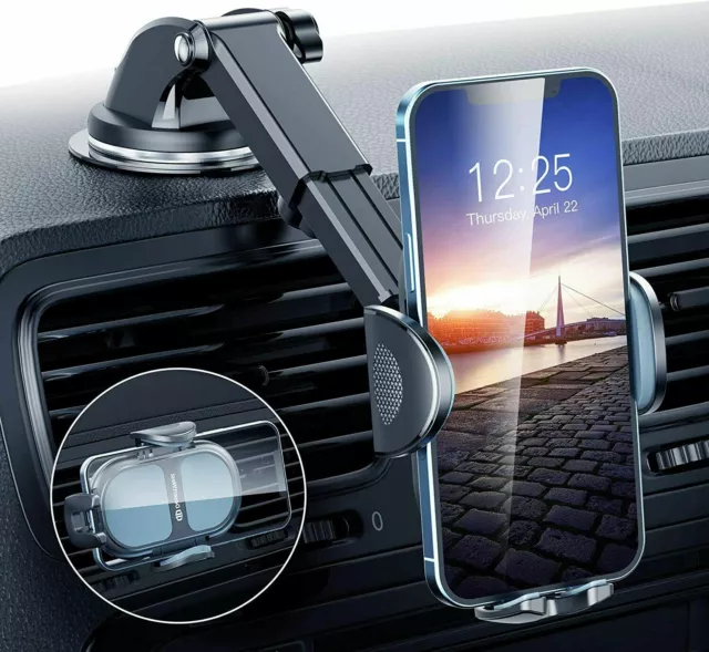Car Phone Mount 360° Universal Car Cell Phone Holder Stand Windshield Dashboard