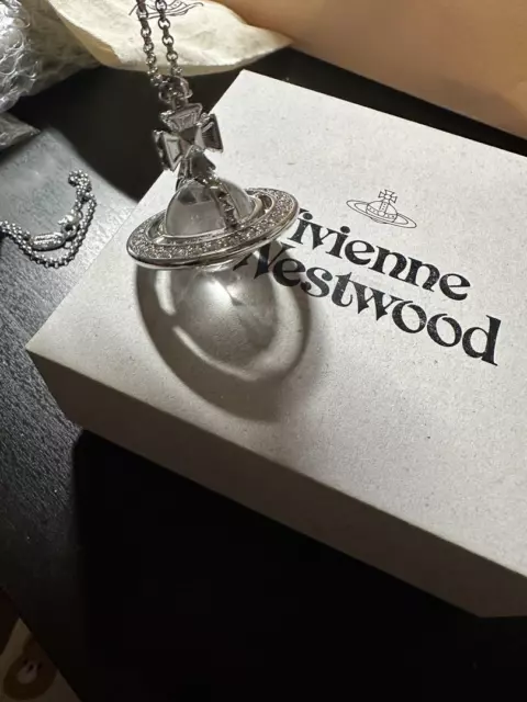 VIVIENNE WESTWOOD SMALL Orb Necklace Silver $177.57 - PicClick