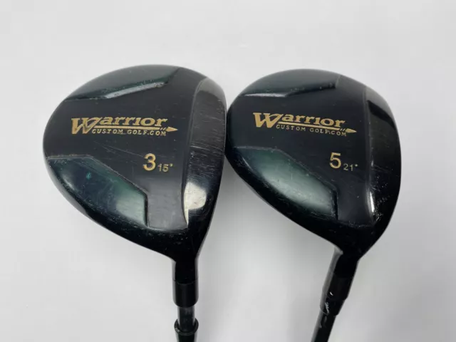 Warrior Custom Golf  3 & 5 Fairway Wood Set 15* 21* Warrior Regular RH