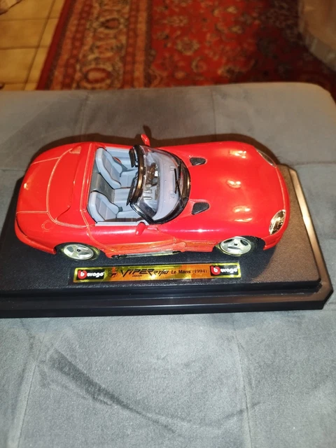 Dodge Viper RT-10 Cabriolet 1993 - Burago 1/18 - Collection - Jaune