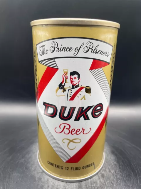 Duke Empty Pull Tab Beer Can. Duquesne Brewing, Pittsburgh, Pennsylvania