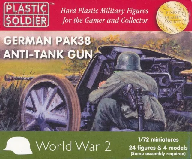 German Pak38 Anti Tank Gun Plastic Soldier Company WW2G20003