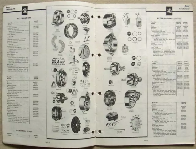 LUCAS ROVER Equipment & Spare Parts List 1972 #LSS/039/72 RANGE ROVER Land Rover 2