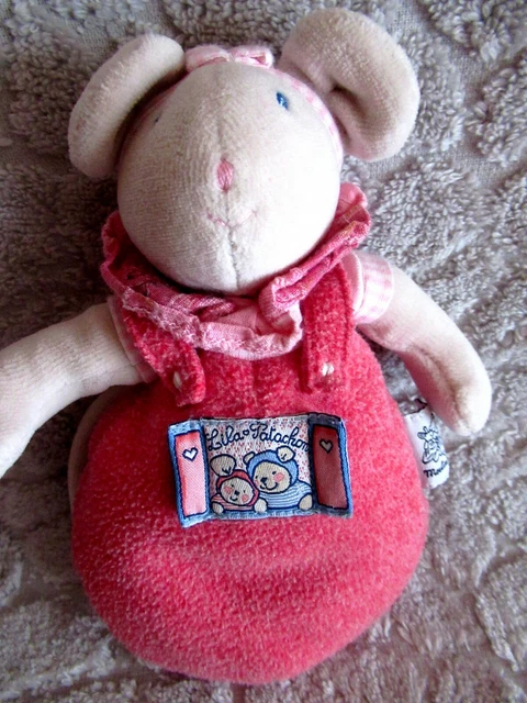 doudou moulin souris  roty lila patachon 19cm