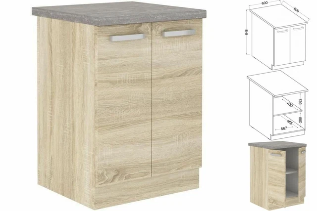 Mobili Sonoma Eg 60 X 51,6 X 85 Cm