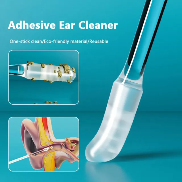 Disposable Sticky Ear Swabs Reusable Ear Cleaner Soft Silicone Ear Wax Removal