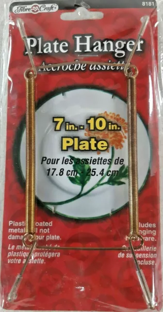 Placas artesanales de fibra para colgador de platos de 7"" a 10
