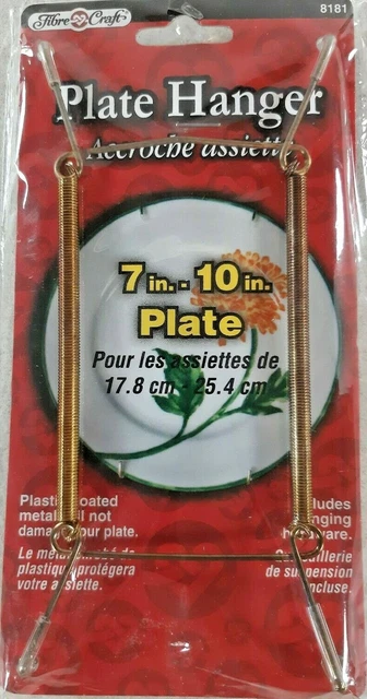 Placas artesanales de fibra para colgador de platos de 7"" a 10