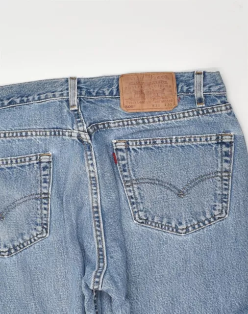 Jeans sottili Levi's da uomo 505 W36 L30 blu cotone AM14 3