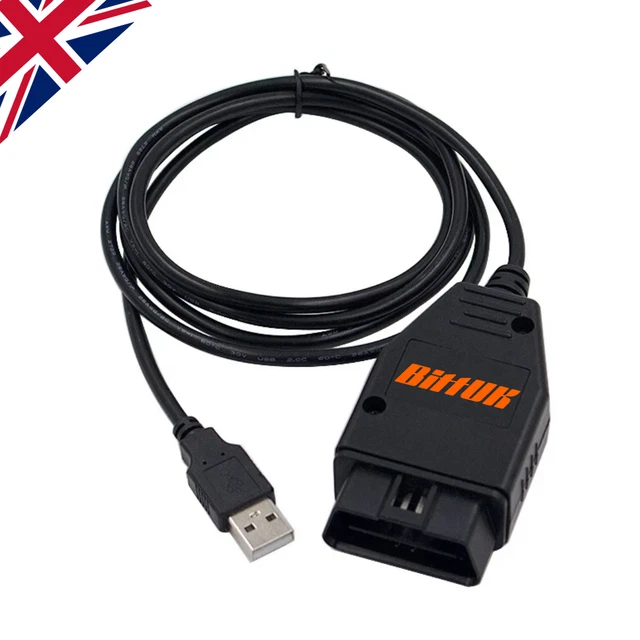 KKL USB FTDI OBD2 Car Diagnostic K-Line Scan Tool FOR VW AUDI SEAT ...