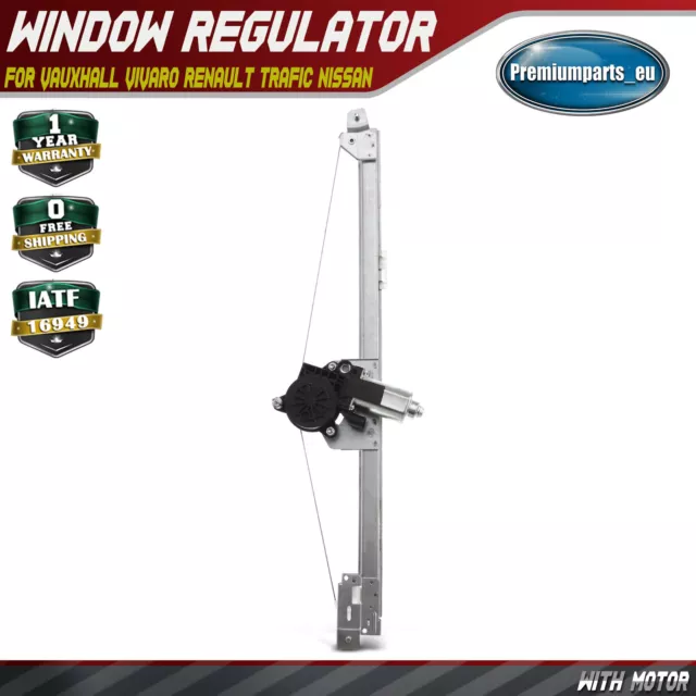 Window Regulator W/ Motor for Vauxhall Vivaro Renault Trafic Nissan Front Right