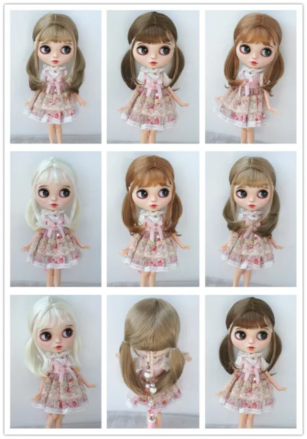 JD719 Long Ponytai BJD Wig For Doll Head Circumference 23-25cm Blythe QBaby Doll