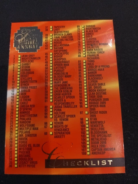 1995 Fleer Flair Annual Marvel X-Men Base Card You Pick Finish Your Set
