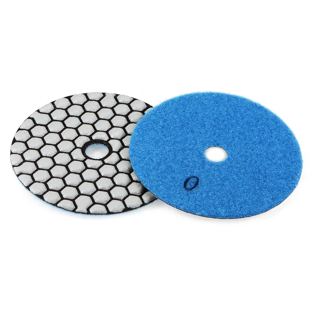 Almohadilla diamantada para pulido en seco 4", 80 Granos, 2pz