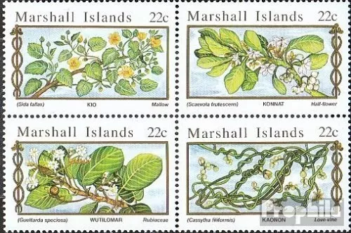 Marshall-Islands 67-70 block of four unmounted mint / never hinged 1985 Medicina