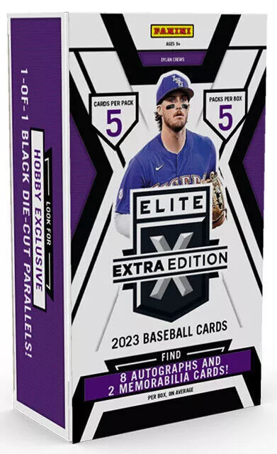 2023 Panini Elite Extra Edition Baseball Hobby Box Sealed New