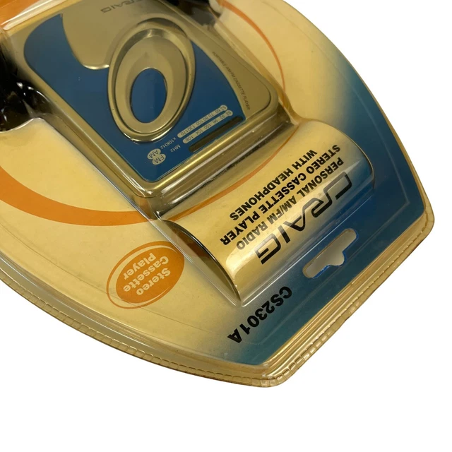 CRAIG PERSONAL AM/FM Radio Stereo Cassette Player w/ Headphones, New