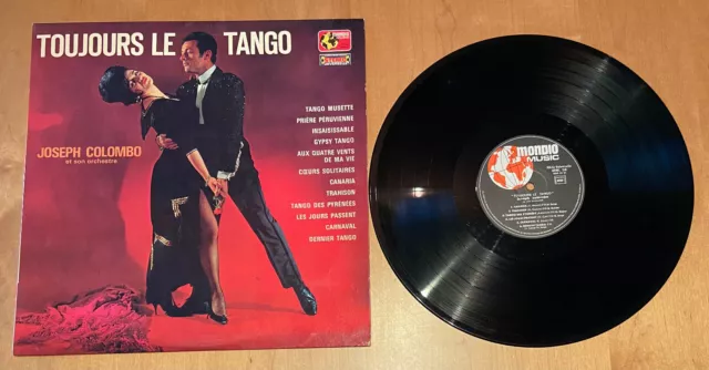 LP Vinyle 33 Tours Toujours Le Tango Joseph Colombo Pochette VG++ / Disque VG+