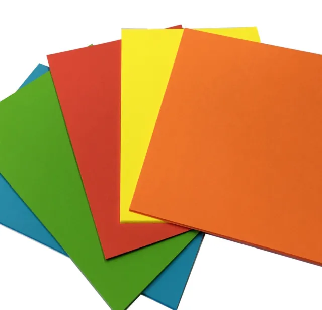 Card Making Coloured Sheets A4 Size Art Craft Kids Activity Scrap Paper Cards