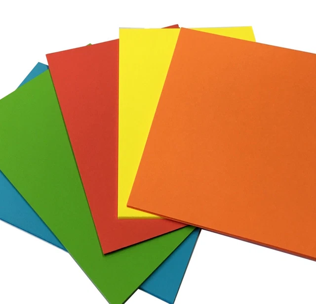 Card Making Coloured Sheets A4 Size Art Craft Kids Activity Scrap Paper Cards