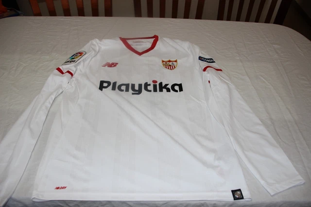 Maillot Officiel Sevilla FC Centenario - JOMA - T/XL Stevenson N°2 Javi Navarro (occasion)