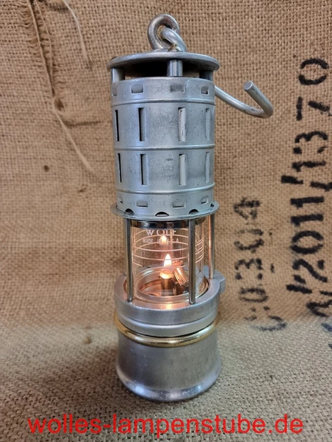 Wolf Junior Aluminium Grubenlampe, Bergbau, Wetterlampe