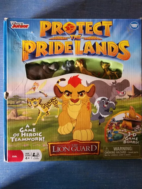 Disney Junior PROTECT THE PRIDE LANDS Lion Guard 3-D Gameboard  Incomplete 2016