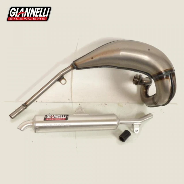 Pot D'échappement Complet Carbone Giannelli Pour Yamaha DT 125 R/X (2004-2006) – Conçu Pour L'enduro 2 Temps