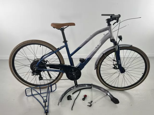 2022 Blue Raleigh Centros Electric Bike With Crossbar