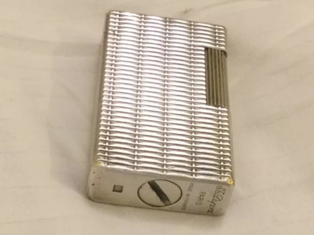 Lighter Accendino S.t.dupont Placcato Argento.bellissimo.made In France