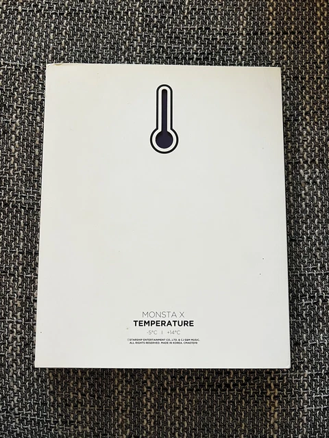Monsta X Temperature Photobook KIHYUN Signed Kpop