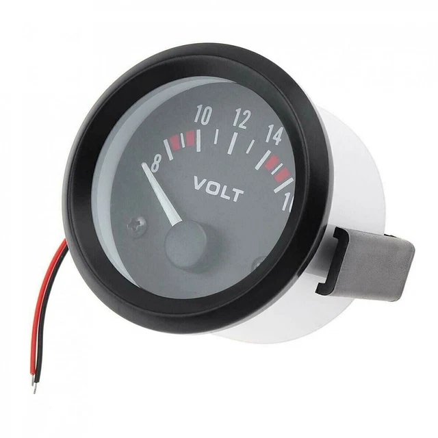 2 Zoll LED Voltmeter für KFZ Netzteil 8 16V Messbereich schwarz