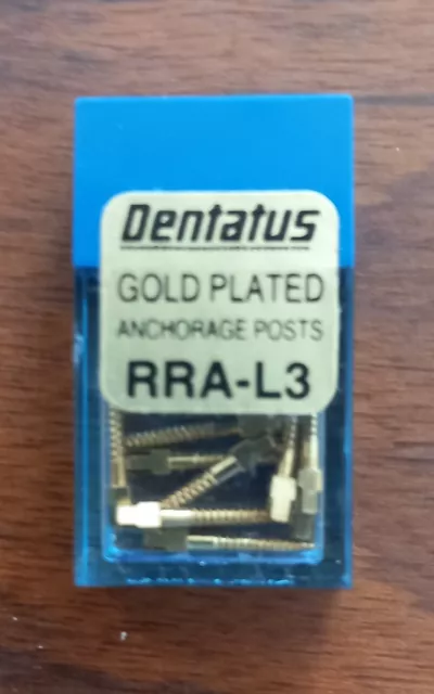 Dentaire / Dentatus Gold Plated Dental Screw Posts L3 / 12 pièces par boite