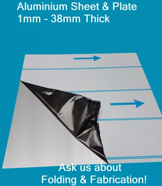 Aluminium Sheet Plate 1mm Cut To Size Multiple Sizes Grade 1050 H14