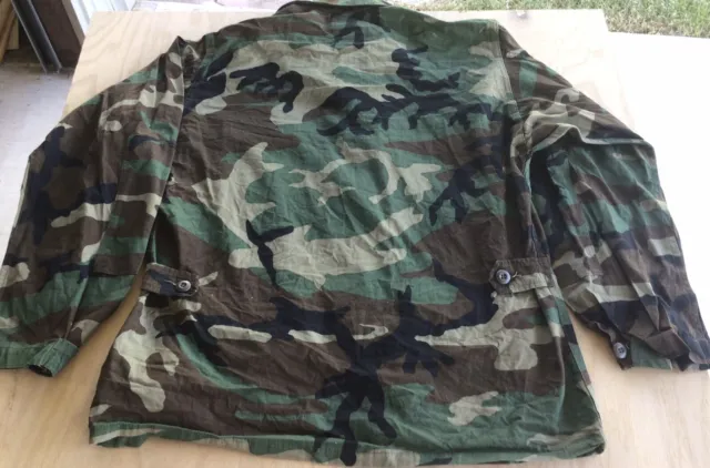 US Military Medium Regular Woodland Camouflage Mens Coat Shirt Cold Weather