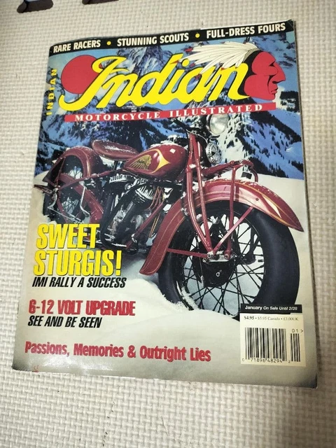 INDIAN MOTORCYCLE ILLUSTRATED January 1995 Vintage Restore