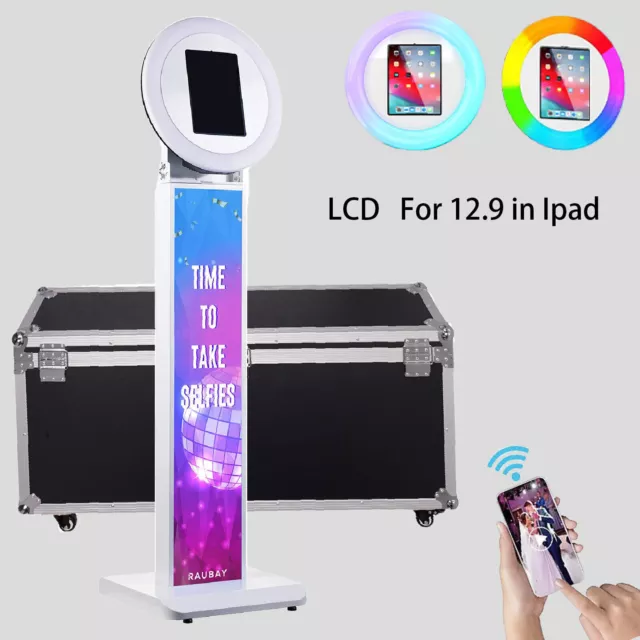 Selfie Machine Ipad Photo Booth Metal Shell W/ RGB Light LCD Screen Flight Case