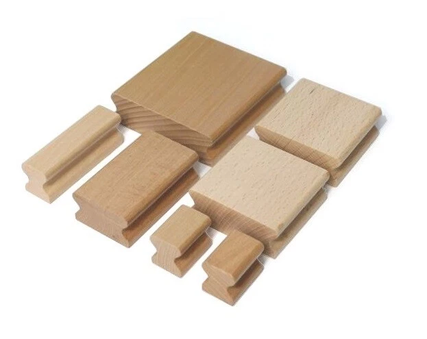 70 x 90 mm Stempelholz mit Griffmulden + Montageschaumstoff - Stempelklotz
