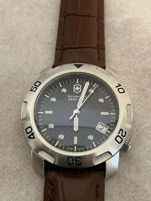 Cinturino In Pelle 18mm Per Orologio Victorinox Esercito Svizzero - Grana Alligatore - USA