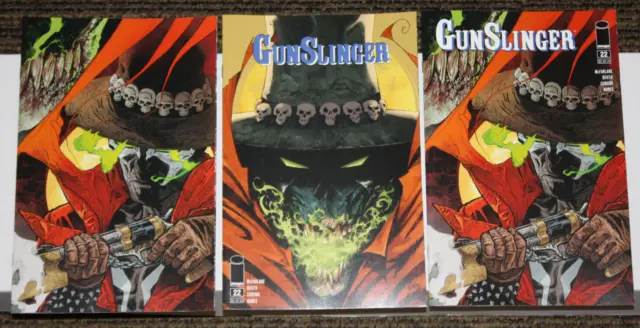 Image Gunslinger Spawn #22 THREE COVER SET  A WIlliams III, B Glapion & C Virgin