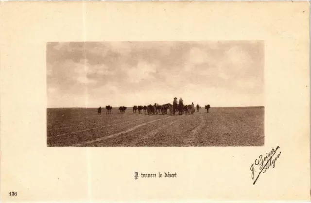 CPA AK Geiser 136 A travers le Désert ALGERIA (705607)