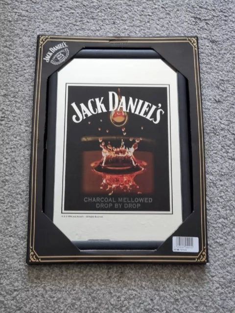 Retro Jack Daniels Mirror Old No 7 Whiskey 2004 Man Cave Pub Bar 32x22cm New