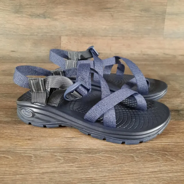 Chaco Z/Volv 2 Mens Sport Sandal Size 9 Chambray Navy Blue Water Hiking Shoes