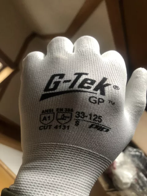 “NEW” PIP 33-125/S G-Tek Seamless Knit Nylon Work Gloves 12 Pk Size Small. 2