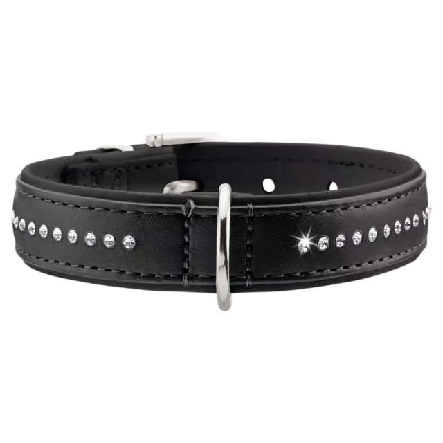 Hunter Smart Chiens Collier Moderne Luxe Noir, Différentes Tailles, Neuf