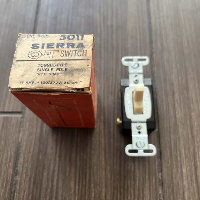 Sierra Electric Co Mercury Switch Quiet Toggle Single Pole 5011  1/1 On eBay