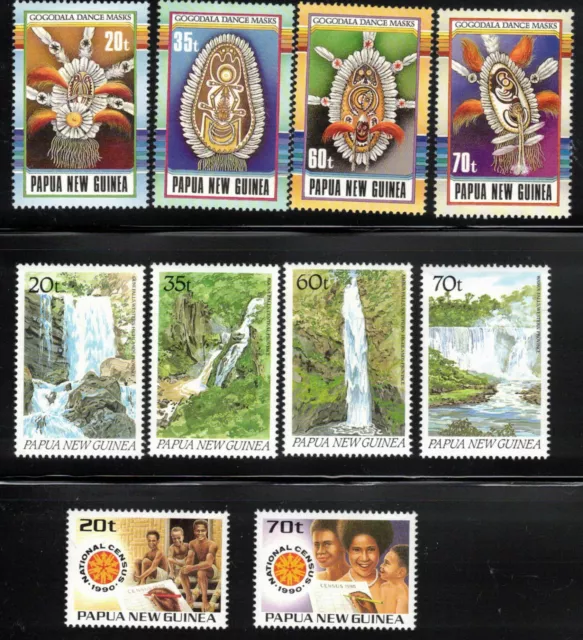 Papua New Guinea 1990 Year Set 21 stamps MNH